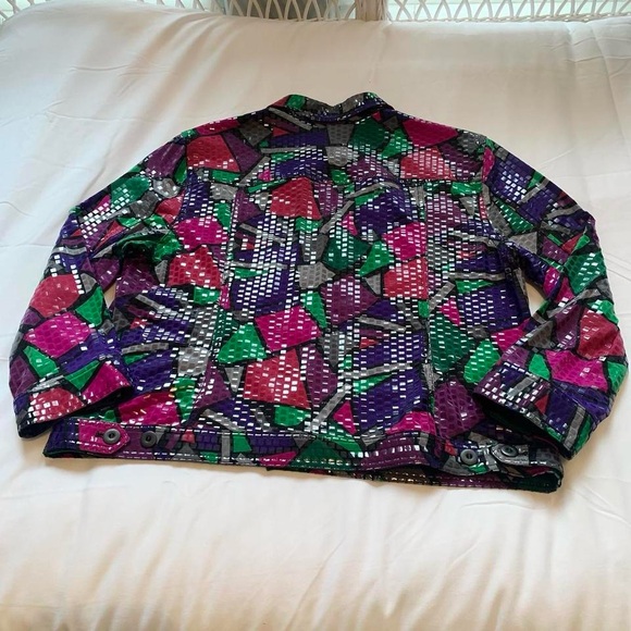 Ruby Rd. Colorful Geometric Pattern Jacket - Picture 2 of 8